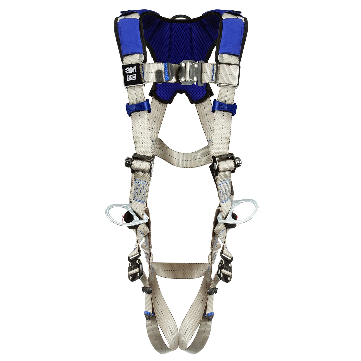 3M DBI-SalaExoFit X100 Comfort Vest Positioning Safety Harness Fall Protection, OSHA, ANSI, Back and Hip D-Rings, Quick Connect Chest and Leg Buckles, 1401031, Medium