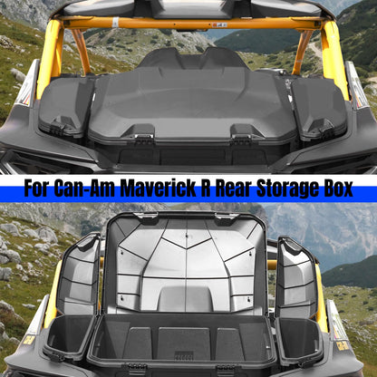 HAKA TOUGH 96L &13.5L Rear Storage Cargo Box for 2024+ Can-Am Maverick R, Rear & Side Cargo Storage Trunk Box for 2024+ Can Am Maverick R X RS Accessories, Replace #715007182, 715007372 (3pcs)
