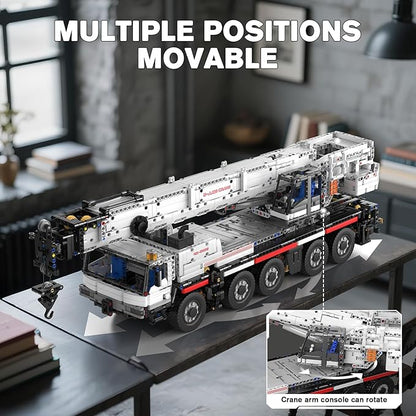 Mould King Construction Crane Building Sets 17075 APP Programmable Construction Vehicle Model Large Vehicles Crane Building Kits Gift for Adult/Collections Enthusiasts(3248 Pieces)