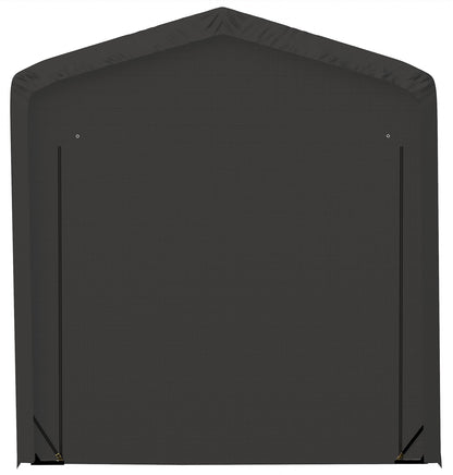 ShelterLogic ShelterTube Garage & Storage Shelter, 14' x 18' x 16' Heavy-Duty Steel Frame Wind and Snow-Load Rated Enclosure, Gray