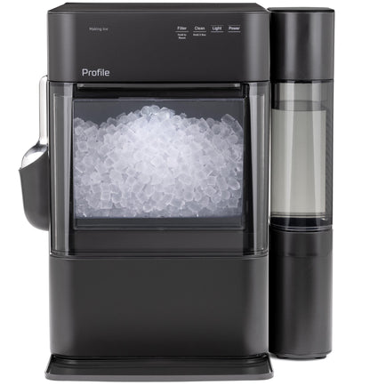 GE Profile Opal 2.0 Ultra Nugget Ice Maker with .75 Gallon Side Tank and Scale Inhibiting Filter, Scoop Included, 38 lbs in 24 Hours, Pellet Ice Machine with WiFi & Smart Connected, Black