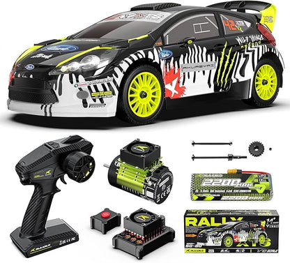 RIAARIO 1/10 Brushless RC Cars 50 MPH Rally Car Gyro 4WD Monster Truck 8+ Ages