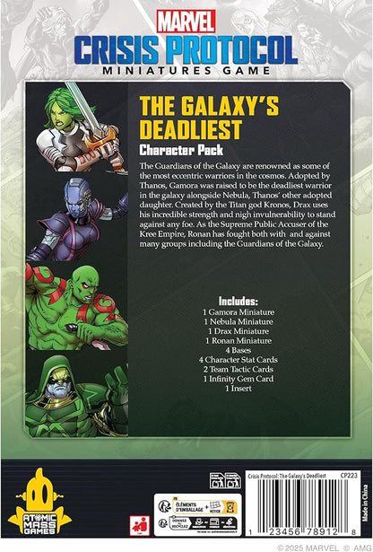 Marvel: Crisis Protocol The Galaxy's Deadliest Affiliation Pack -Tabletop Superhero Game Ages 14+ 2 Players 90 Minute Playtime Made by Atomic Mass Games