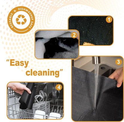 Skiennix Non-Stick Oven Liners - Heavy Duty Teflon Baking Mats for Electric & Gas Ovens | Large Size