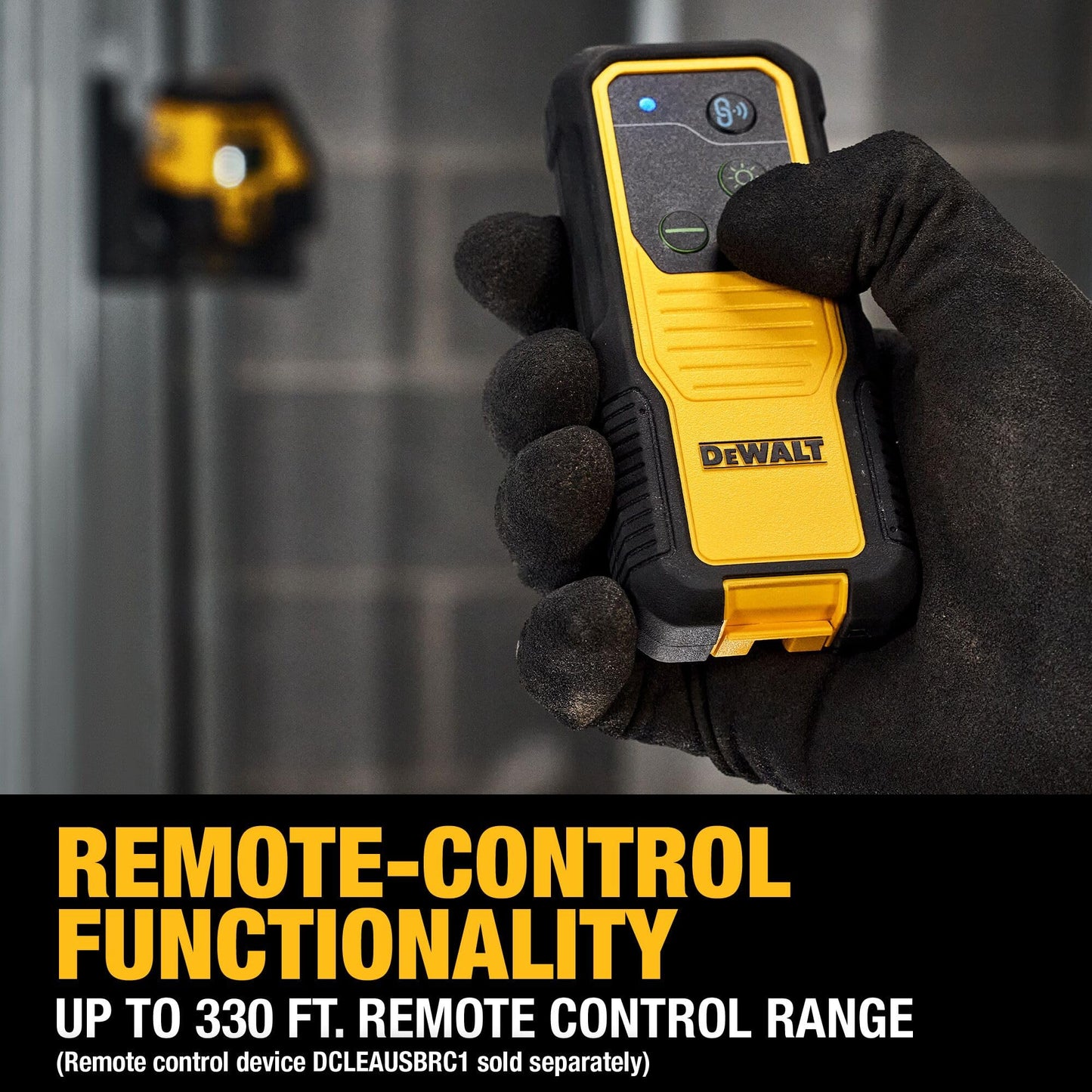 DEWALT USB Rechargeable Red Cross Line Laser Base Kit (DCLE14201RB)