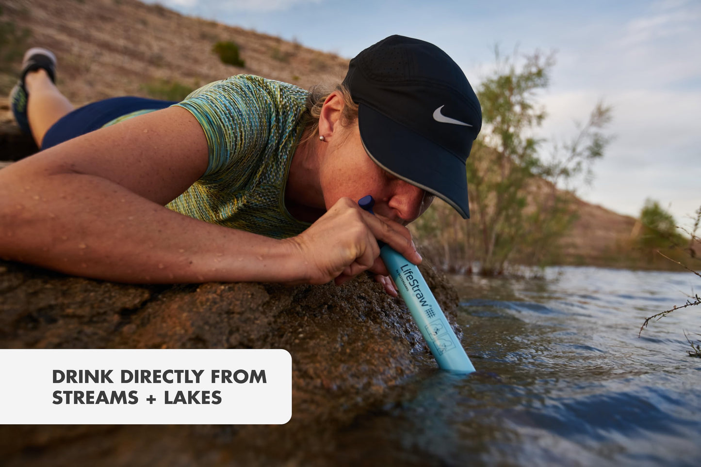 LifeStraw Personal — Water Filter for Hiking, Camping, Travel, and Emergency Preparedness, 1 Pack, Blue