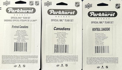 C&ampI Collectables NHL Montreal Canadiens 3 Different Licensed Trading Card Team Sets