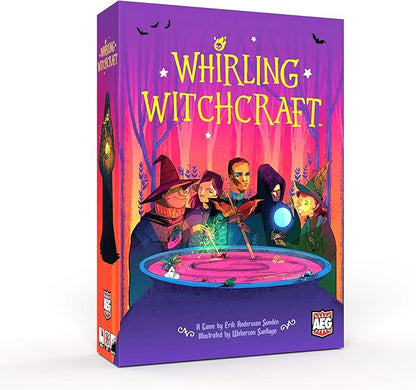 AEG Whirling Witchcraft | Use Recipes Generate Magical Ingredients &amp Overflow Opponent's Cauldron | Halloween Board Game | 2-5 Players | Ages 10+