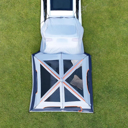 UNP SUV Tent for Camping, 6-Person Car Camping, SUV Tailgate Tent for Outdoor, Easy Set Up with Rainfly 10'x9'x78in(H) (Navy Blue)