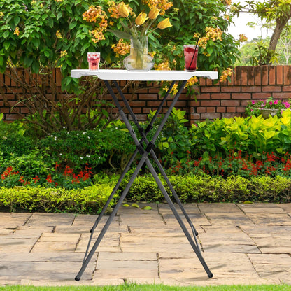 HEPINGONHE Folding 2-Pack 32in Bar Table Round Foldable Cocktail Table for Indoor and Outdoor Use Compact Design Portable Ideal for Parties Events Dining and Gatherings