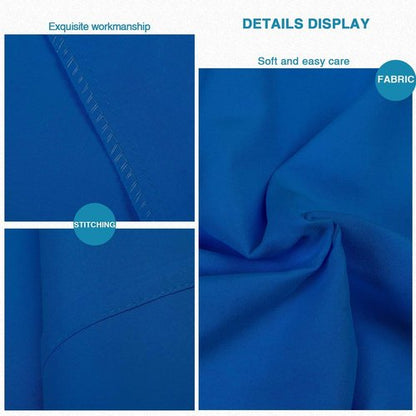 FLXXIE King Pillow Cases - Soft Microfiber Covers with Envelope Closure | Wrinkle & Fade Resistant, 20x36, Royal Blue