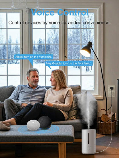 EIGHTREE Smart Plug 15A, Smart Plugs That Compatible with Alexa & Google Home & SmartThings, No Hub Required, Smart Outlet with Remote Control, Timer & Schedule, 2.4GHz WiFi Only, 4 Packs