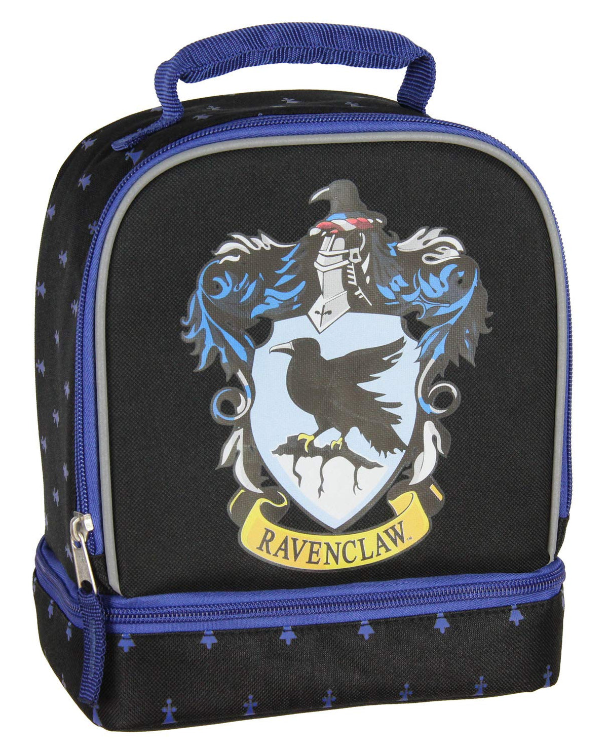 Bioworld Harry Potter Ravenclaw Crest Dual Compartment Lunch Bag Tote 10"