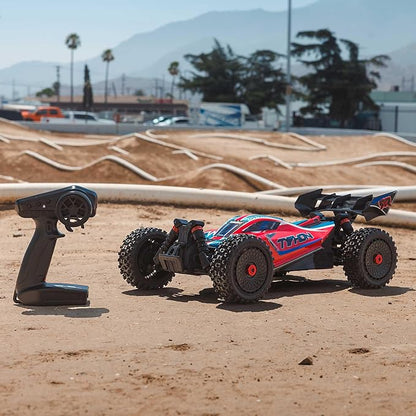 ARRMA RC Car 1/8 Typhon 4X4 223S BLX BRUSHLESS Buggy RTR (Battery and Charger Not Included) with DSC RED/Blue ARA4306V4T3