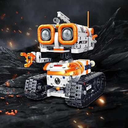 4 in 1 STEM Educational Building Block Robot Kit - App &amp Remote Control Robot Toys for Kids Aged 6-12
