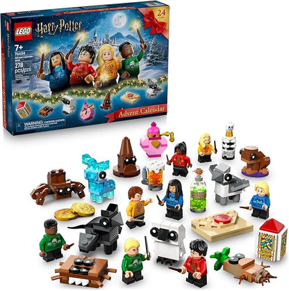 Lego Harry Potter Advent Calendar 2025 Kids Toy - Holiday Countdown for Boys &amp Girls 7+ - 24 Buildable Surprises Including Harry Draco &amp Luna Minifigures - Kids Gift Idea for Christmas - 76
