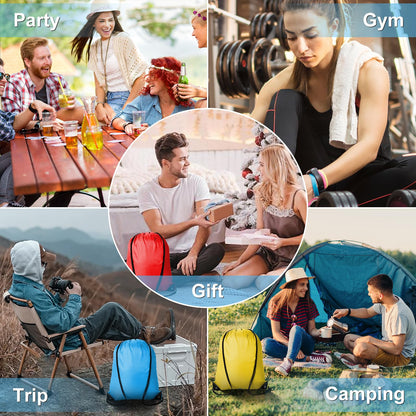 Kuhome 600Pcs Drawstring Backpacks Bulk String Bag Cinch Sack Pack Storage Knapsack Polyester Gift Bags Sports Drawstring Bags for Trip Gym Party Bags(20 Colors)