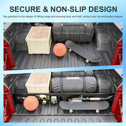 SZYANG Truck Bed Divider Compatible with 2019-2026 Chevy Silverado GMC Sierra Cargo Manager Molle Panel Truck Bed Organizer Replacement for 2019-2026 Chevy Silverado Accessories