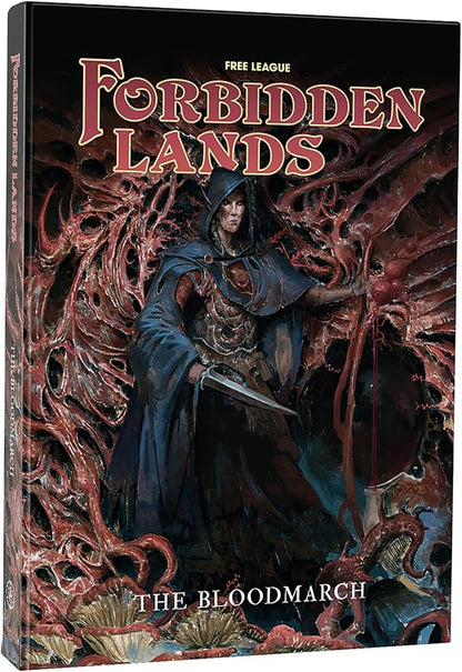Free League Forbidden Lands: The Bloodmarch - Hardcover Expansion RPG Book Free League Publishing Expands The Forbidden Lands World In A New Area New Campaign Role Playing Game