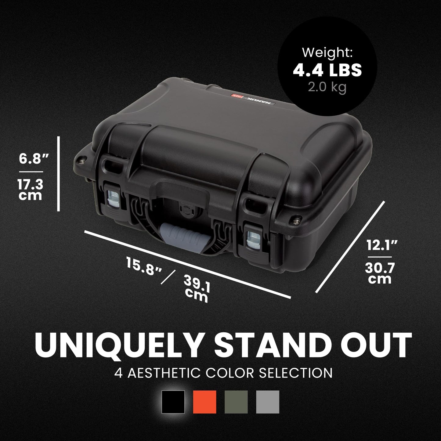 NANUK 915 DJI™ Mini 5 Pro Fly More Combo Plus - Waterproof Hard Case with Drone Foam Insert, Crushproof, Portable Travel Case, Made in Canada - Black (15.8" x 12.1" x 6.8")