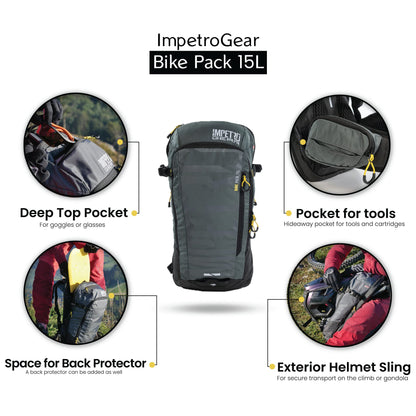 BALTORO 15L Biking Backpack for Men and Women - Large Capacity Hiking Backpack - Water Repellent Mountain bike Backpack - Lightweight and Waterproof Outdoor Backpack for Traveling and Camping