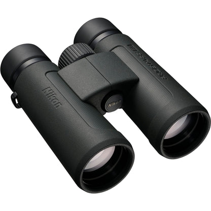 Nikon PROSTAFF P3 10x42 Binoculars 10x42 Compact Waterproof Outdoor Viewing Optics Bundle with LED Flashlight + Harness + Cleaning kit + Pro Sling Backpack + Floating Strap