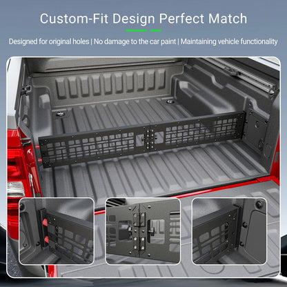 xipoqix Truck Bed Divider Compatible with 2022-2026 Ford Maverick Molle Panel Truck Bed Organizer Cargo Manager Replacement for 2022-2026 Ford Maverick Accessories
