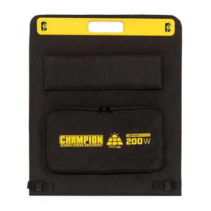 Champion Power Equipment 201247 200-Watt Portable Foldable Solar Panels with Extension Cable and Kickstand