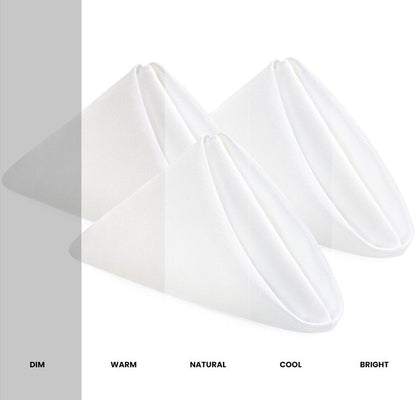 Utopia Home White Cloth Napkins (12 Pack, 17x17 Inches), Ideal Dinner Napkins for Party, Wedding and Lunch/Dinner