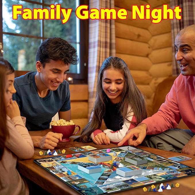 National Parks Pursuit - Fun Family Trivia Board Game for Kids and Adults