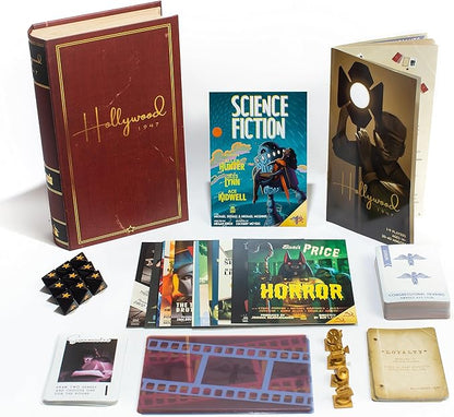 Facade Games Hollywood 1947 Board Game - A Movie Making Game for Friends and Family - A Board Game of Cards Strategy and Deceit for 1-9 Players Ages 14 and Up