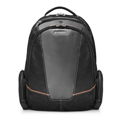 EVERKI Flight Business Laptop Backpack (EKP119) with Orange Accessory Pouch & Rain Cover - Men's Backpack with 16" Compartment, 28.5L Capacity - Flight Business Backpack, Pouch & Cover Bundle