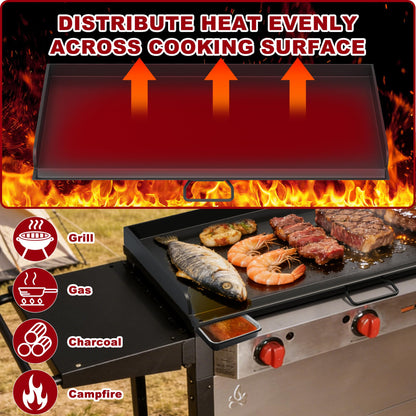TAILGRILLER Flat Top Griddle for Camp Chef 3 Burner Griddle, 37" x 16" Fry Griddle Replacement Part for Camp Chef Tundra, Expedition 3X Combo SG100 Accessories, Outdoor BBQ Camping Grills Accessorie