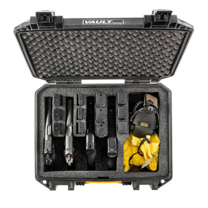 Pelican Vault v300-5 Pistol and 19 Magazine Pre-Cut Foam Gun Case (Black)
