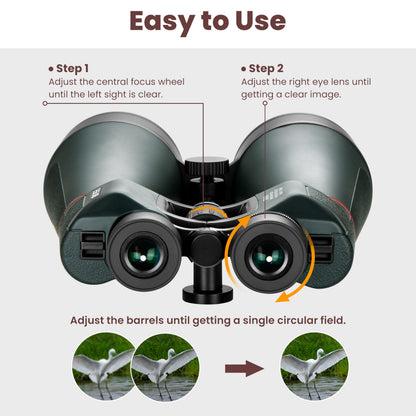 ESSLNB 30x80 Astronomy Binoculars Giant for Adults, Waterproof Outdoor Binoculars for Travel Stargazing Bird Watching Hunting with Built-in Tripod Adapter and Carrying Bag (Black)
