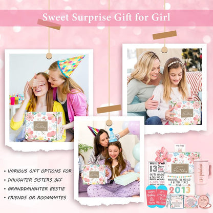 13th Birthday Gifts for Girls 13 Year Old Girl Birthday Gift for 13 Years Old Girl Gifts Trendy Stuff Cool Things for 13 Year Olds Teen Girls Teenager Happy 13th Decorations Present Ideas with Tumbler