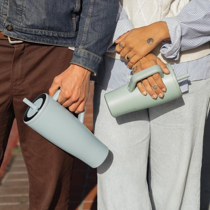 BrüMate Era 30 oz Tumbler with Handle and Straw | 100% Leakproof Insulated Water Bottle Tumbler with Lid and Flexible SoftSip Straw | Made of Stainless Steel | Cup Holder Friendly | 30oz (Lavender)