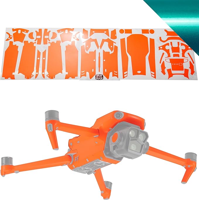 WRAPGRADE Skin Compatible with DJI Mavic 3 Pro (Caribbean Blue)