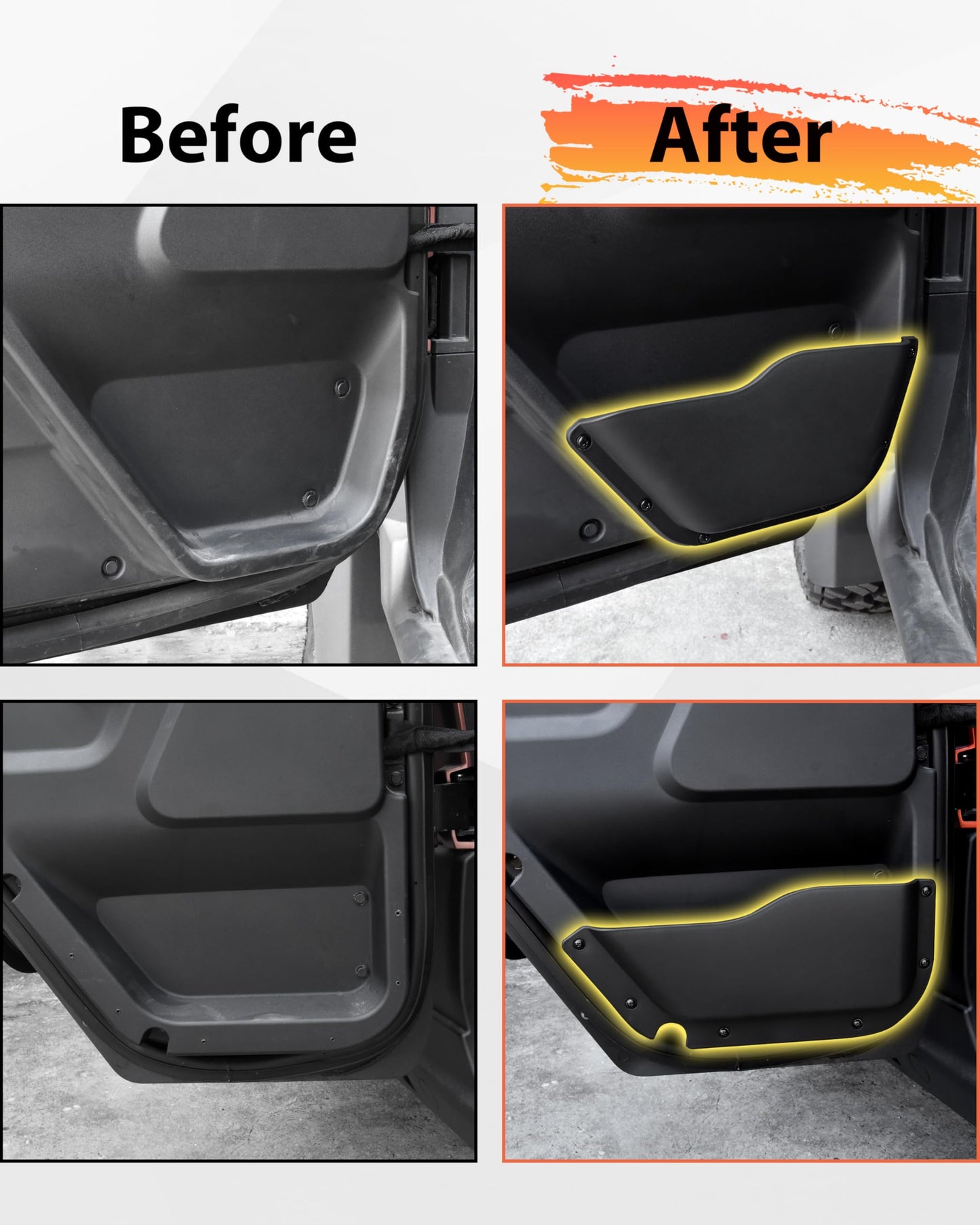 SAUTVS Interior Door Pockets for Polaris Xpedition XP 5/ADV 5 NorthStar 2024 2025 2026 Accessories, Front and Rear Interior Door Pockets Storage(4PCS)