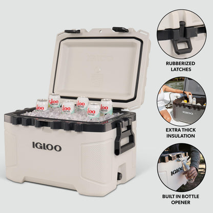 Igloo, Trailmate 50 Qt Cooler, Bone