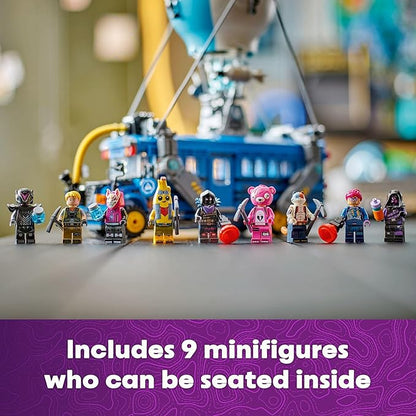 LEGO Fortnite Battle Bus Building Toy - Collectible Fortnite Toy for Kids Boys &amp Girls Ages 10+ - Pretend Play Set with 9 Minifigures from Video Game - Gift for Birthdays - 77073