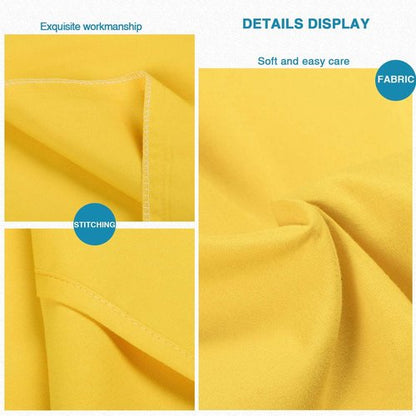 FLXXIE Body Pillow Cover - Super Soft Microfiber 20x54 Pillowcase | Envelope Closure, Stain Resistant, Yellow