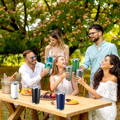 Hsei 72 Pcs Stainless Steel Tumbler Bulk 20 oz Insulated Tumbler Cup Double Wall Vacuum Coffee Mug for Back to School Wedding Birthday Party Coworker Teacher Appreciation Gifts(Mix Color)