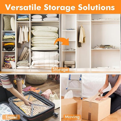 GONGSHI Vacuum Storage Bags - Space Saver Seal Bags for Clothing & Travel | 10 Medium Size