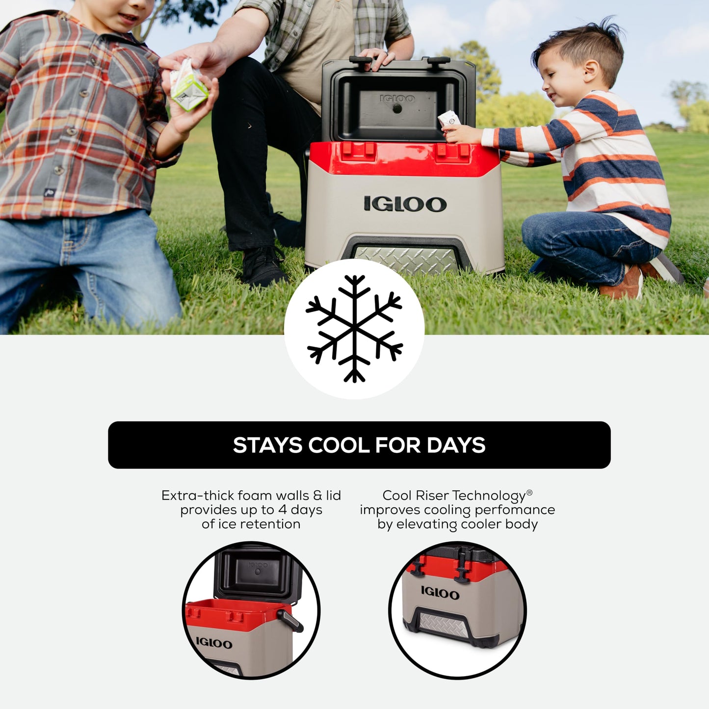 Igloo Heavy-Duty 25 Qt BMX Ice Chest Cooler with Cool Riser Technology
