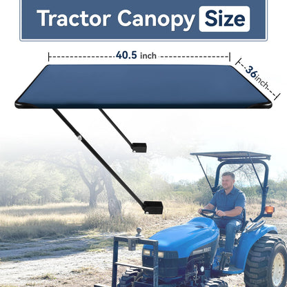 Ajingff Universal Tractor Canopy for ROPS, UV Protection Sunshade Compatible with Compact Tractors, Riding Mowers, Zero Turn Mowers & Lawn Tractors