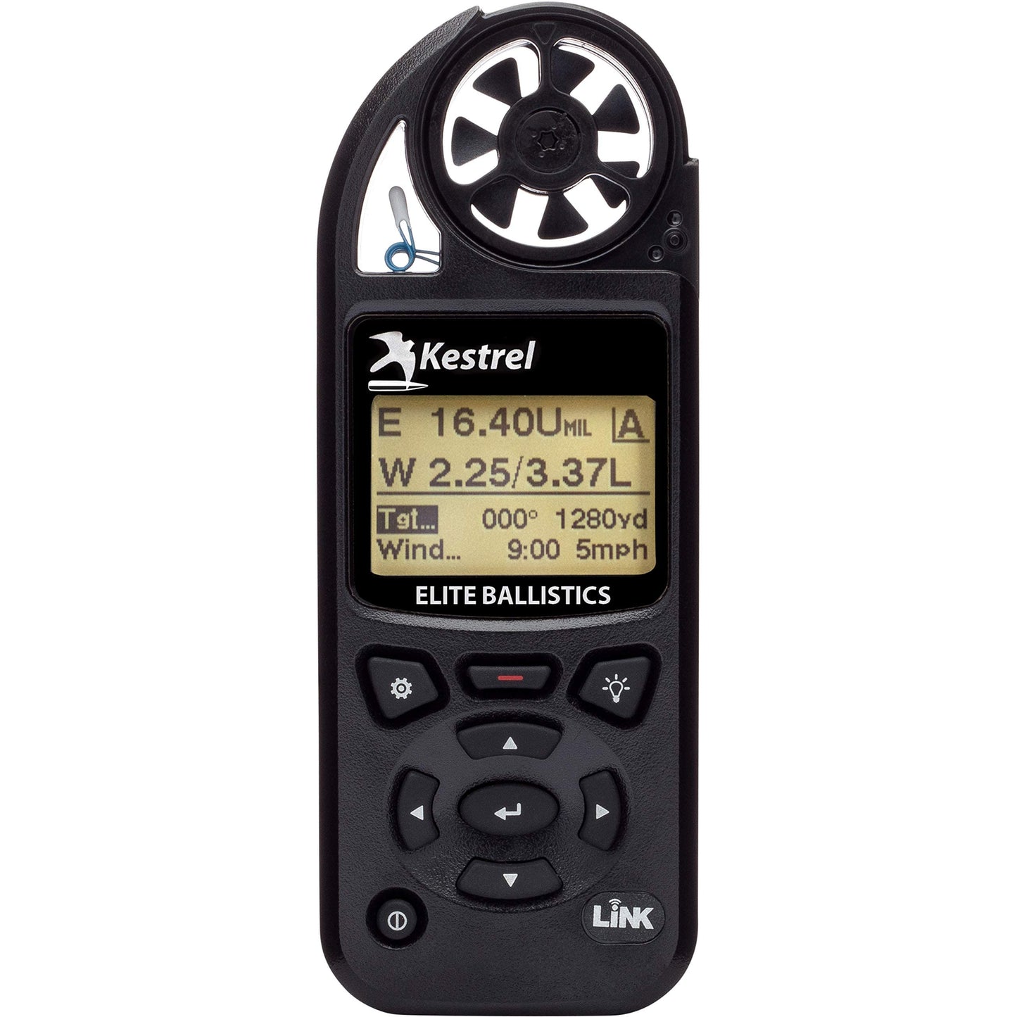 Kestrel Ballistics Elite Weather Meter with Applied Ballistics and Bluetooth Link, Black