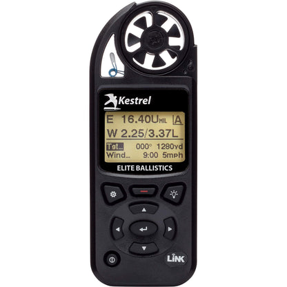 Kestrel Ballistics Elite Weather Meter with Applied Ballistics and Bluetooth Link, Black
