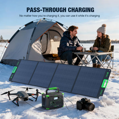 EBL Portable Power Station 1000W Solar Generator 999Wh Fast Charging Backup Battery with 10W Wireless Charging & Multiple Ports for Camping, Home Backup, RV & Off-Grid