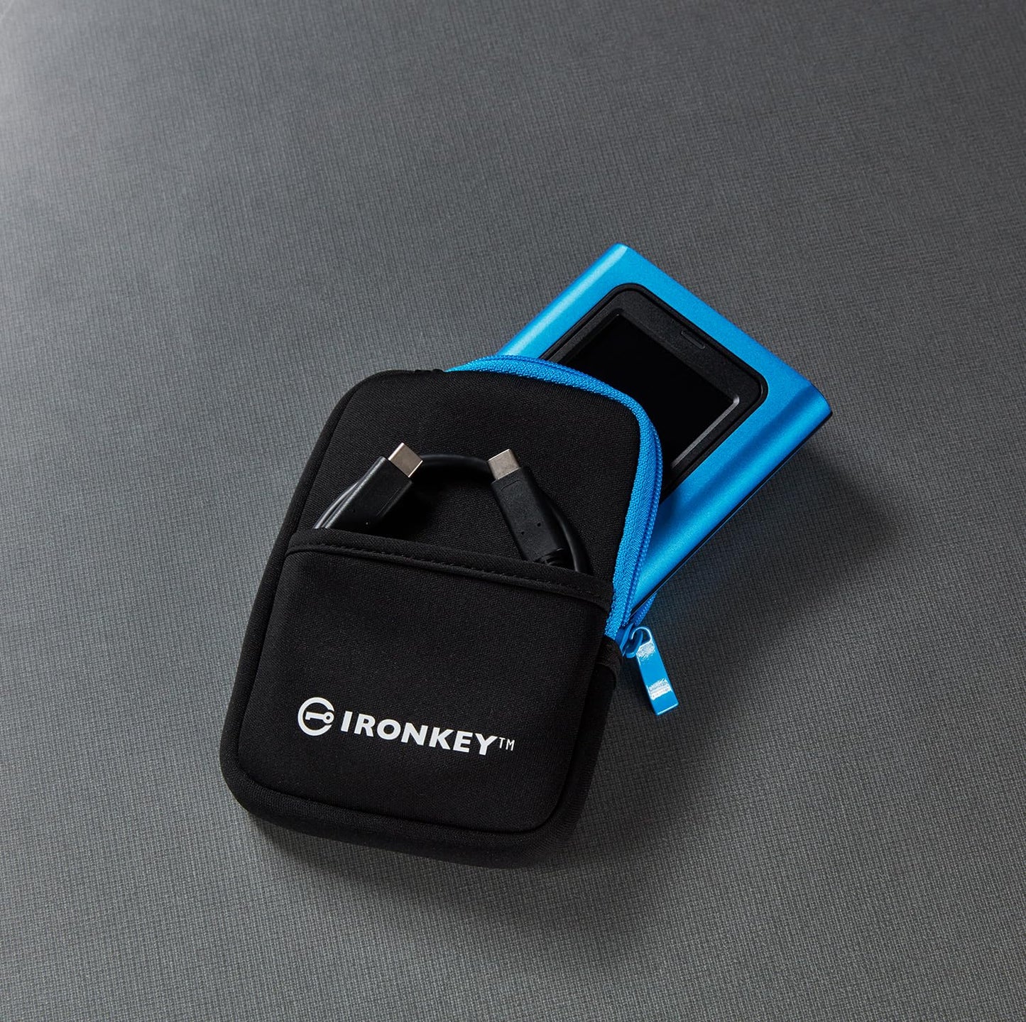 Kingston IronKey Vault Privacy 80 960GB External SSD | FIPS 197 | XTS-AES 256GB Encrypted | Touch Screen PIN | Secure Data Protection | IKVP80ES/960G